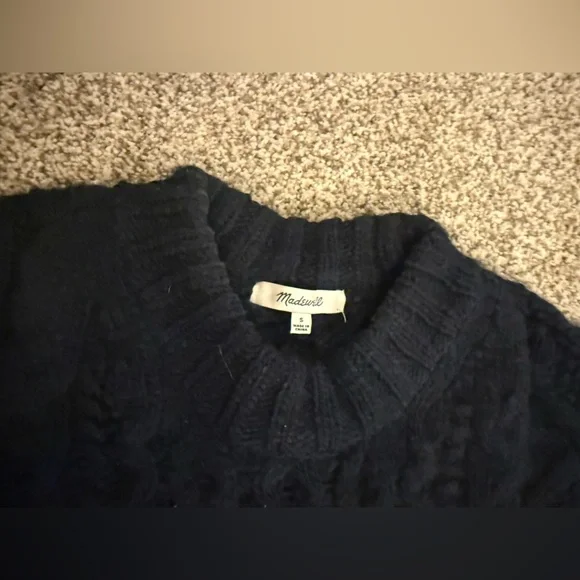 Madewell oversized Navy Sweater - Picture 2 of 5